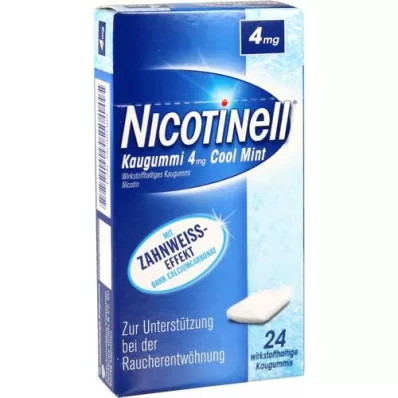 NICOTINELL Žuvačky Cool Mint 4 mg, 24 ks