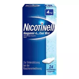 NICOTINELL Žuvačky Cool Mint 4 mg, 24 ks