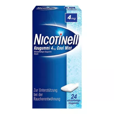 NICOTINELL Žuvačky Cool Mint 4 mg, 24 ks NICOTINELL Žuvačky Cool Mint 4 mg, 24 ks