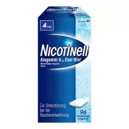 NICOTINELL Žuvačky Cool Mint 4 mg, 96 ks