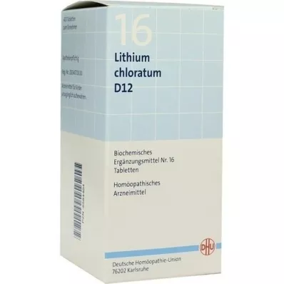 BIOCHEMIE DHU 16 Lithium chloratum D 12 tabliet, 420 ks
