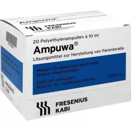 AMPUWA Plastové ampulky na injekciu/infúziu, 20X10 ml