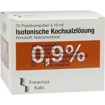 KOCHSALZLÖSUNG 0,9% injekčný roztok Pl.Fresenius, 20X10 ml