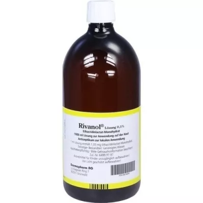 RIVANOL Roztok 0,1 %, 1000 ml