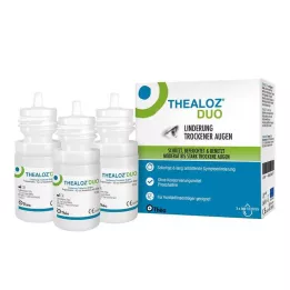 THEALOZ Duo očné kvapky, 3x10 ml