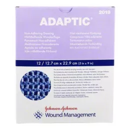 ADAPTIC Vlhký obväz na rany 12,7x22,9 cm, 12 ks