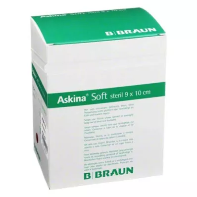 ASKINA Mäkký obväz na rany 9x10 cm sterilný, 50 ks ASKINA Mäkký obväz na rany 9x10 cm sterilný, 50 ks
