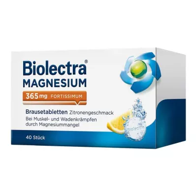BIOLECTRA Horčík 365 mg fortissimum lemon, 40 ks