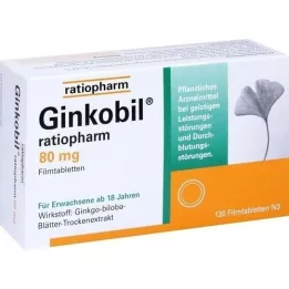 GINKOBIL-ratiopharm 80 mg filmom obalené tablety, 120 ks