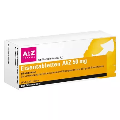 EISENTABLETTEN AbZ 50 mg filmom obalené tablety, 50 ks EISENTABLETTEN AbZ 50 mg filmom obalené tablety, 50 ks