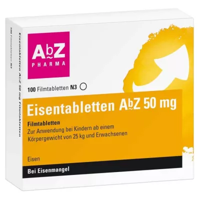 EISENTABLETTEN AbZ 50 mg filmom obalené tablety, 100 ks EISENTABLETTEN AbZ 50 mg filmom obalené tablety, 100 ks