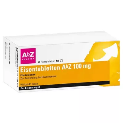 EISENTABLETTEN AbZ 100 mg filmom obalené tablety, 50 ks EISENTABLETTEN AbZ 100 mg filmom obalené tablety, 50 ks