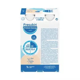 FRESUBIN PROTEIN Energy DRINK Orechová fľaša na pitie, 4x200 ml