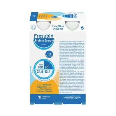 Fresubin Proteínový energetický nápoj Multifruit Tr.Fl., 4X200 ml