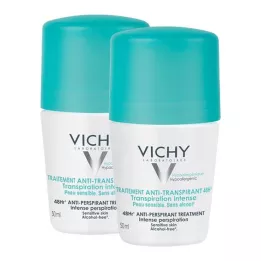 VICHY DEO Dvojité balenie roll-on antiperspirantu 48h, 2x50 ml