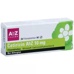 CETIRIZIN AbZ 10 mg filmom obalené tablety, 20 ks