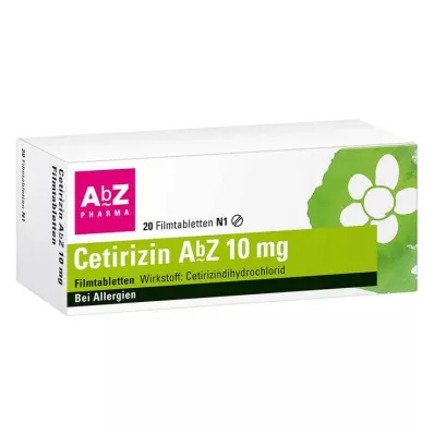 CETIRIZIN AbZ 10 mg filmom obalené tablety, 20 ks CETIRIZIN AbZ 10 mg filmom obalené tablety, 20 ks