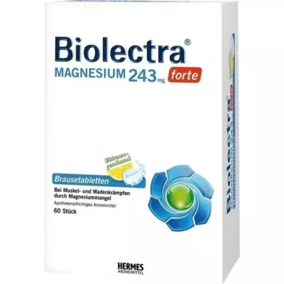 BIOLECTRA Magnézium 243 mg forte citrónové tablety, 60 ks