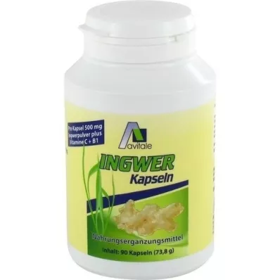 INGWER Kapsuly 500 mg+vitamín B1+C, 90 ks