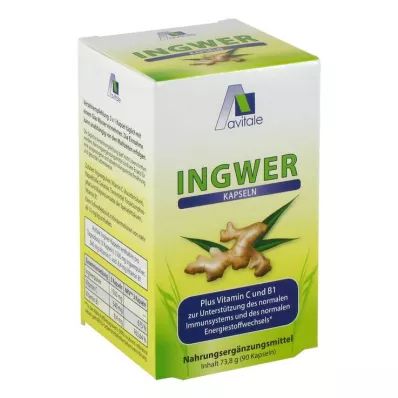 INGWER Kapsuly 500 mg+vitamín B1+C, 90 ks