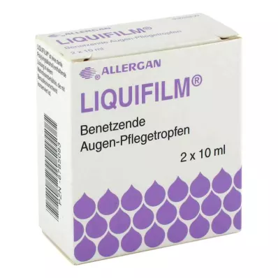 LIQUIFILM Zvlhčujúce očné kvapky, 2X10 ml