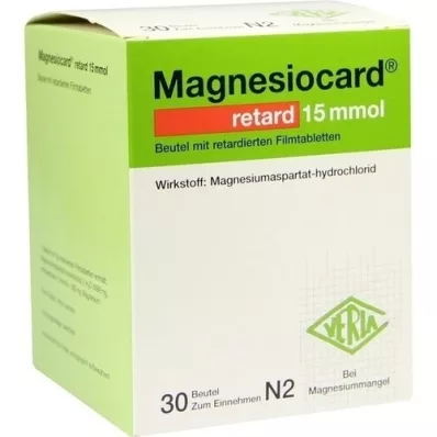 MAGNESIOCARD retard 15 mmol vrecko w.ret.filmtabl., 30 ks