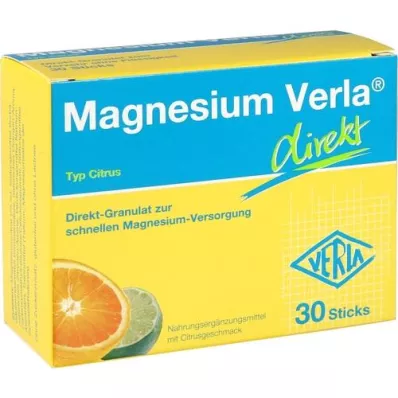 MAGNESIUM VERLA priame granule citrusy, 30 ks