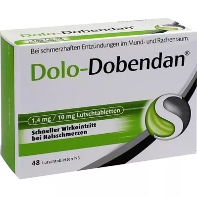 DOLO-DOBENDAN 1,4 mg/10 mg pastilky, 48 ks