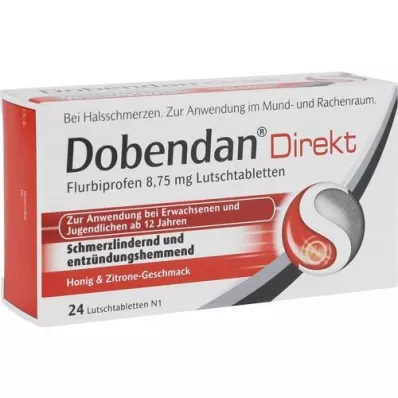 DOBENDAN Priame pastilky Flurbiprofen 8,75 mg, 24 ks