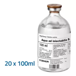 AQUA AD Injectabilia injekčný roztok, 20X100 ml