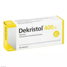 DEKRISTOL 400 I.U. tabliet, 100 ks
