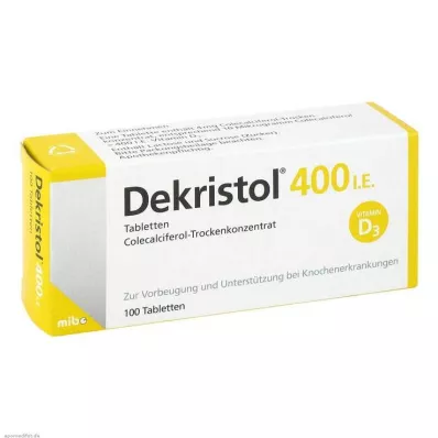 DEKRISTOL 400 I.U. tabliet, 100 ks
