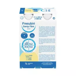 FRESUBIN ENERGY Vláknina DRINK Vanilková fľaša na pitie, 4x200 ml