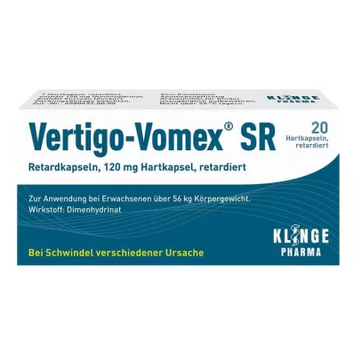 VERTIGO-VOMEX SR Kapsuly s predĺženým uvoľňovaním, 20 ks VERTIGO-VOMEX SR Kapsuly s predĺženým uvoľňovaním, 20 ks