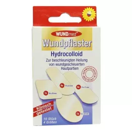 WUNDPFLASTER Hydrokoloid 4 veľkosti, 10 ks
