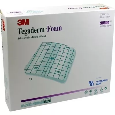 TEGADERM Penový obväz FK 8,8x8,8 cm 90604, 10 ks