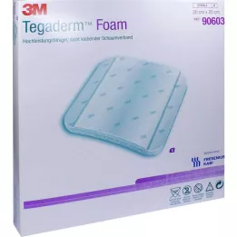 TEGADERM Penový obväz FK 20x20 cm 90603, 5 ks