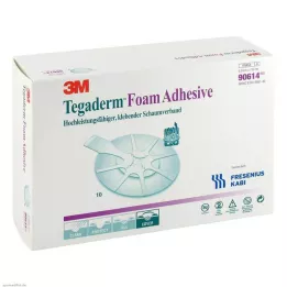 TEGADERM Penové lepidlo 6,9x7,6 cm oválne 90614, 10 ks