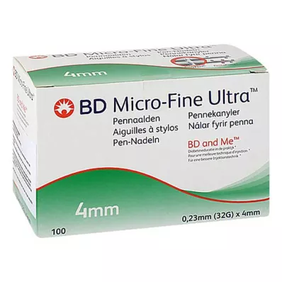 BD Micro-Fine + 4 mm ihly 0,23x4 mm, 100 ks BD Micro-Fine + 4 mm ihly 0,23x4 mm, 100 ks