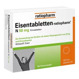 EISENTABLETTEN-ratiopharm N 50 mg filmom obalené tablety, 100 ks