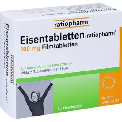 EISENTABLETTEN-ratiopharm 100 mg filmom obalené tablety, 100 ks