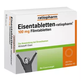 EISENTABLETTEN-ratiopharm 100 mg filmom obalené tablety, 100 ks