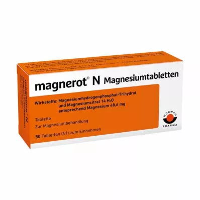 MAGNEROT N Horčíkové tablety, 50 ks MAGNEROT N Horčíkové tablety, 50 ks