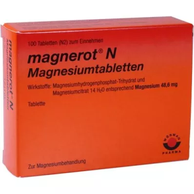 MAGNEROT N Horčíkové tablety, 100 ks