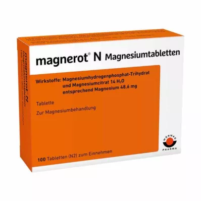 MAGNEROT N Horčíkové tablety, 100 ks