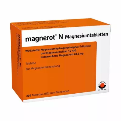 MAGNEROT N Horčíkové tablety, 200 ks
