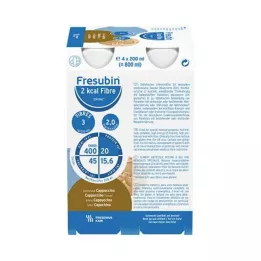 FRESUBIN 2 kcal Vláknina DRINK Fľaša na nápoj Cappuccino, 24X200 ml