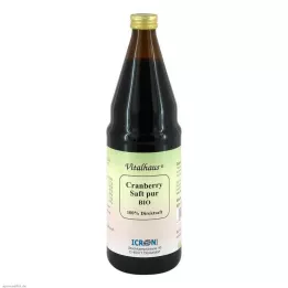 CRANBERRY SAFT čistý organický Vitalhaus, 750 ml