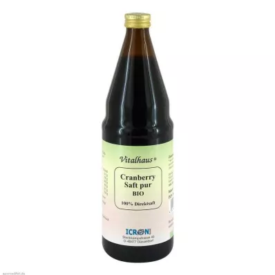 CRANBERRY SAFT čistý organický Vitalhaus, 750 ml