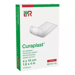 CURAPLAST Obväz na rany sensitive 4x10 cm 1 m, 10 ks